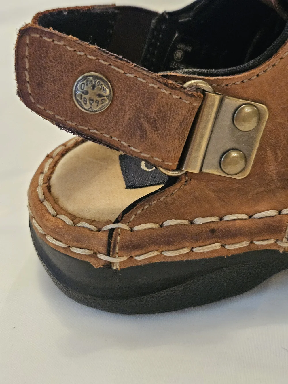 2000s Osh Kosh Toddler Brown Leather Fisherman Sandals - Adjustable Straps 9